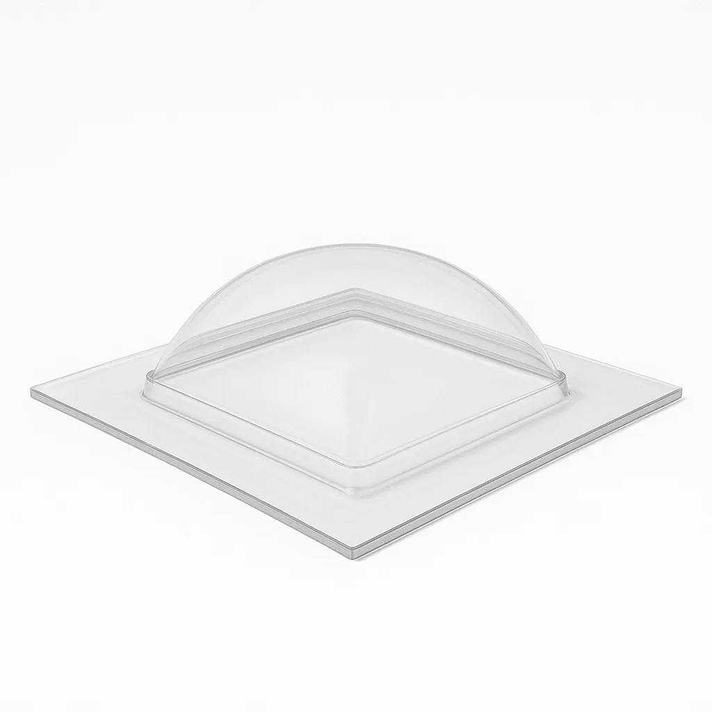Cúpula de Acrílico 80x80 cm Transparente para techo, 4 mm - Polyplas